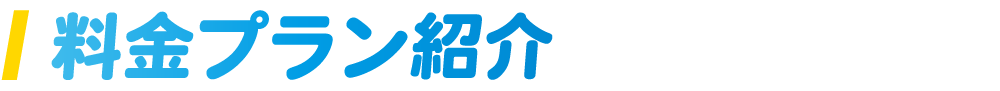 料金プラン紹介